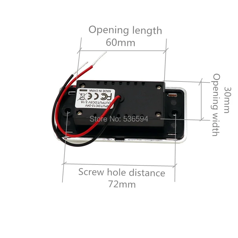 RV dual port USB charging socket input 12V modified car socket 24V car charger