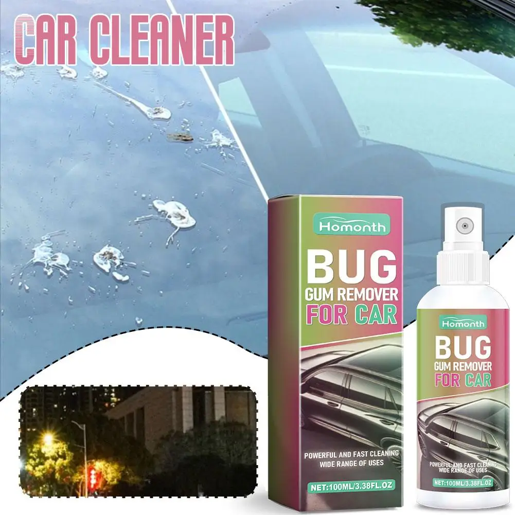 100ml Cleaner Insect Gum Bird Droppings Flying Paint Remover Car Adhesive Car Strong Coating Ceramic Stickers K2U3