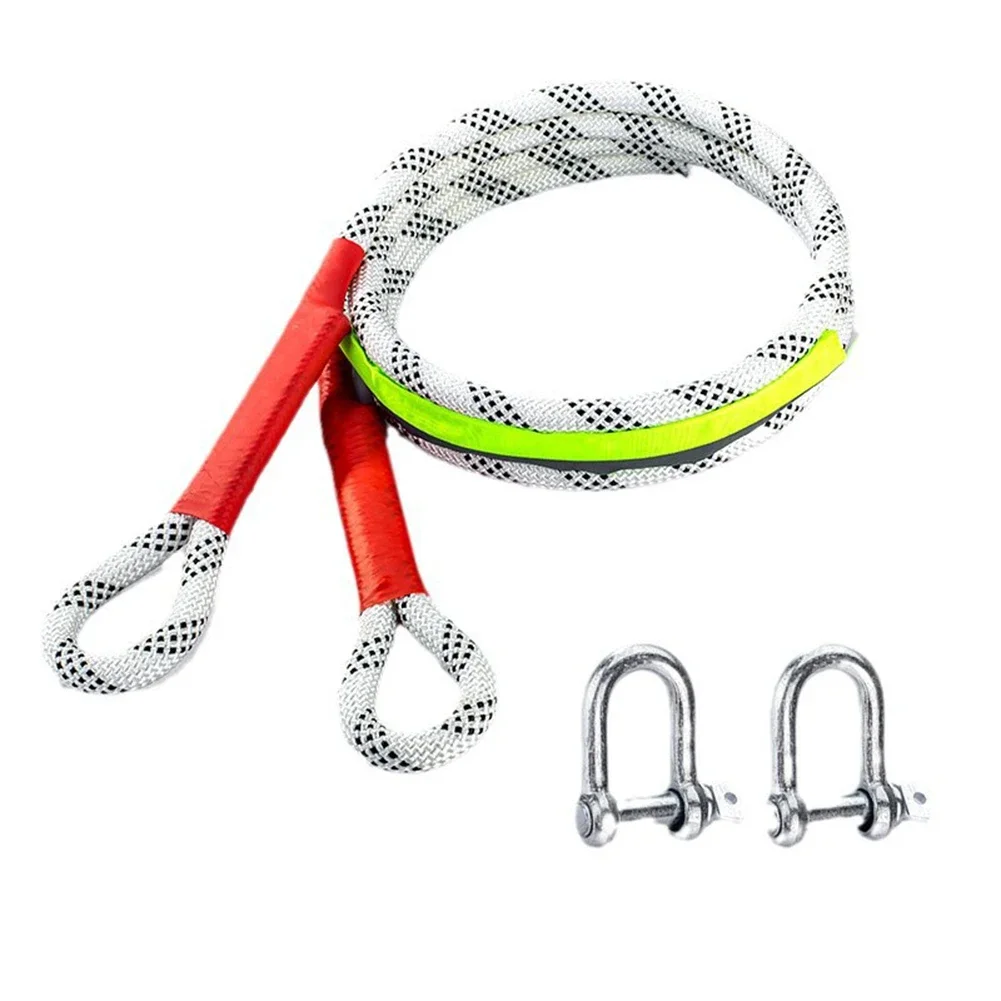 1x Trailer Rope Nylon Tow Recovery Rope Tow Rope With 2 Hook For Truck ATV 3/5 Tons Replacement Automobiles Parts