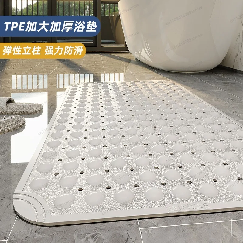 

Противоскользящий коврик для ванной 80*120 см с присосками, коврик для душа, подкладка для ног в туалете, противоскользящий коврик для пожилых людей