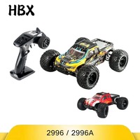 45KM/H Brushless Ready HBX 2996/2996A1/10 4WD Monster Truck2.4Ghz RC Car with LED Light for Off-Road Bashing Ideal for Beginners