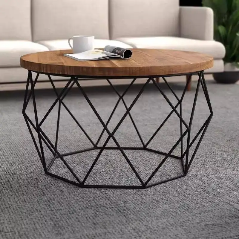 

Round Assecorises Mid Century Modern Coffee Tables Corner Dining Wood Decoration Luxury Coffee Tables Furniture