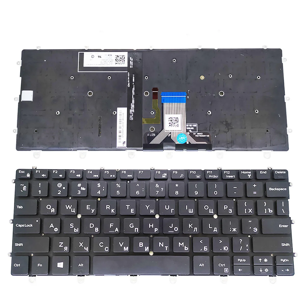 

New US UK Russian Keyboard For Dell XPS 13 9365 2-in-1 P71G With Backlit 0WPCF9 WPCF9 NSK-EG0BC PK131QS1A00 RU