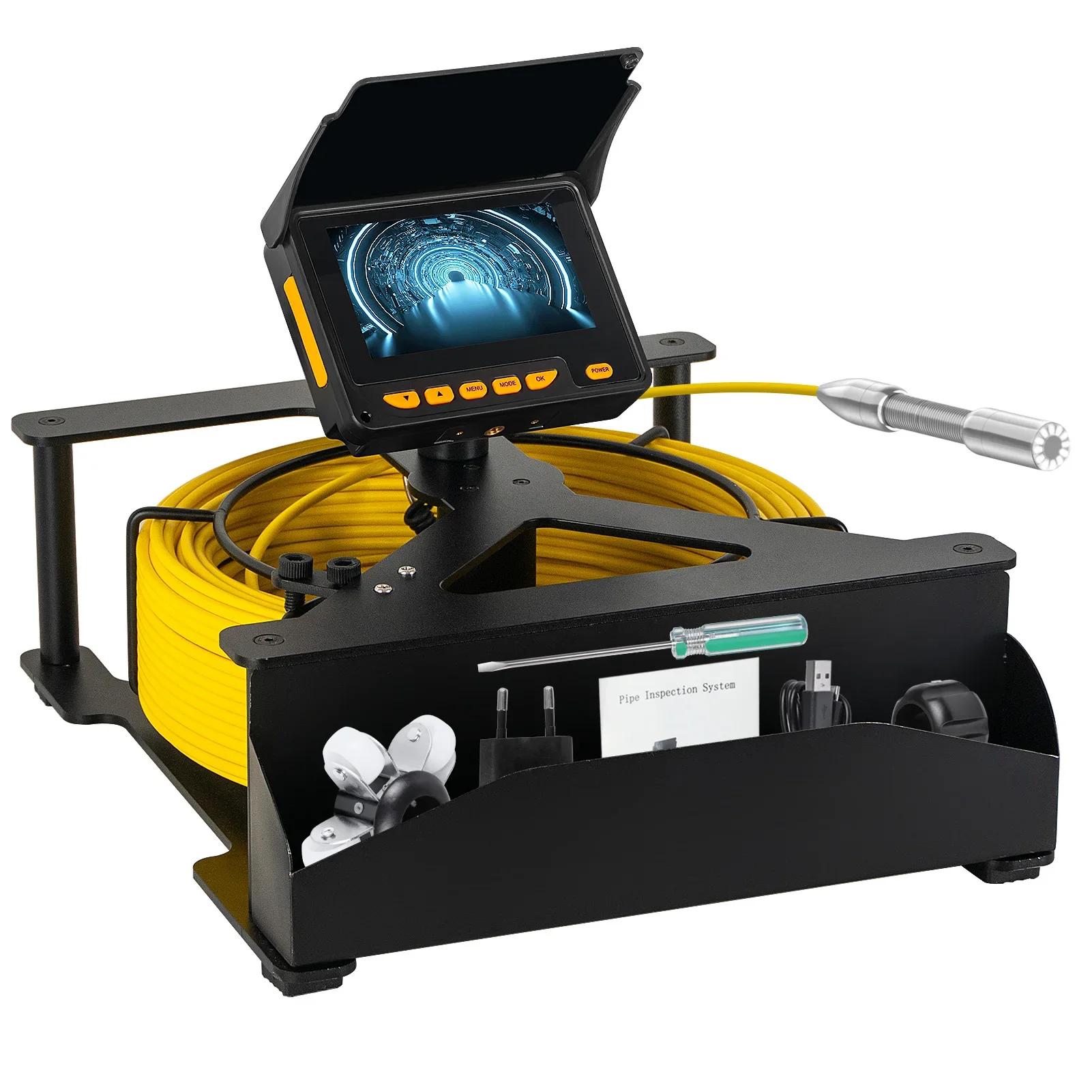 

Камера для осмотра канализационных труб DVR 16 ГБ видеозапись SYANSPAN дренажный промышленный эндоскоп водонепроницаемый аккумулятор 8500MHA 20/30/50 м