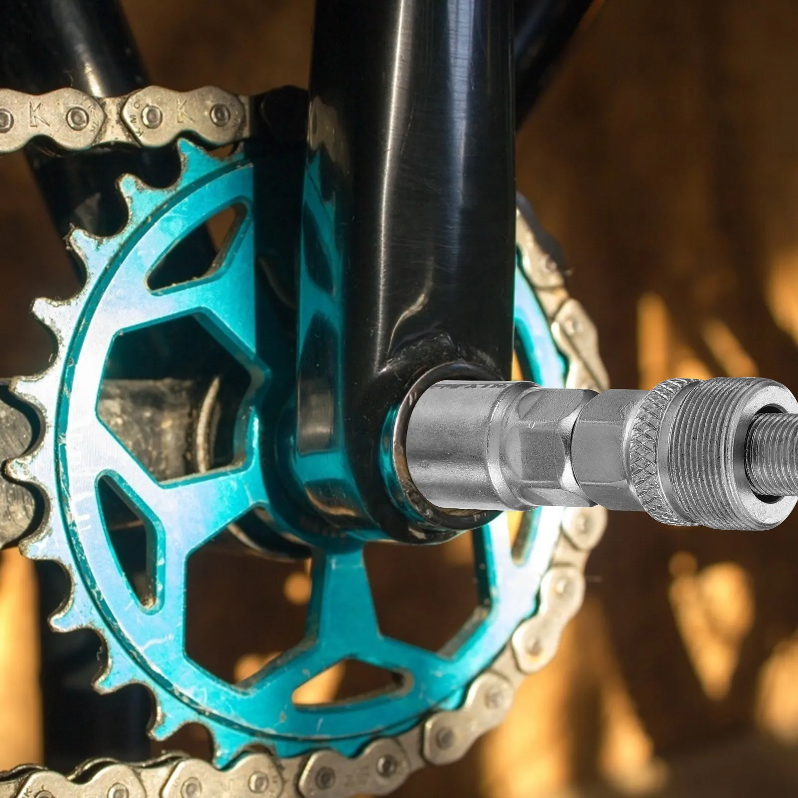 

1Pcs Universal Crankset Puller Remover Bike Crank Extractor Alloy Tool Easy Use for Square Taper Splined Arms Repair