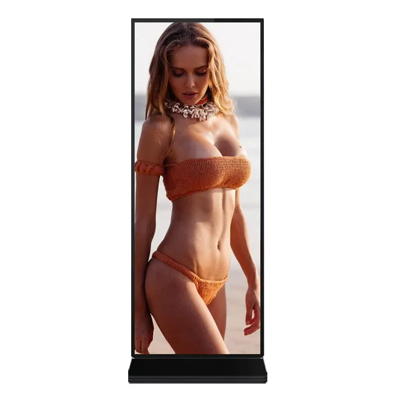 70/75/80/86 inch Full Screen Digital Signage and display  Floor Standing Advertising Display Standing  player kiosk touch screen