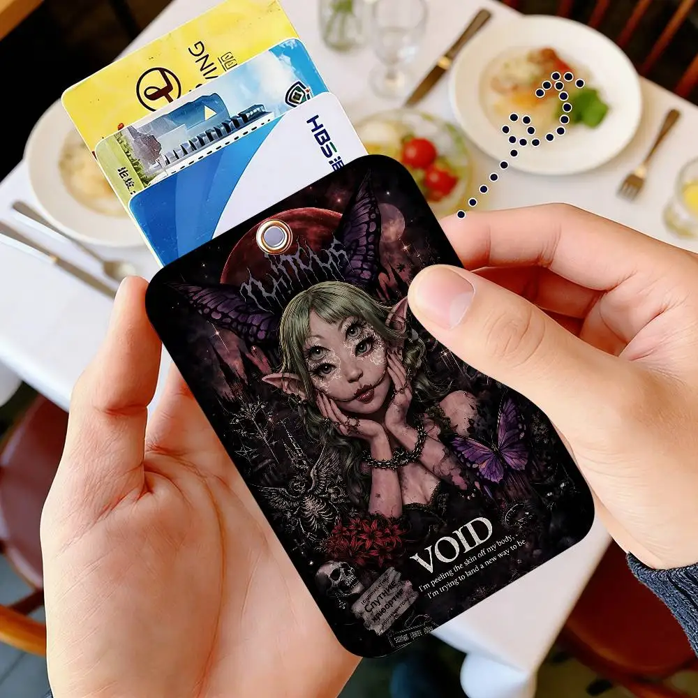 Popular Music Singer M-Melanie Martinez Card Holders ID Card Protective Cases Student Campus Access Cards Key Chain Anti-lost