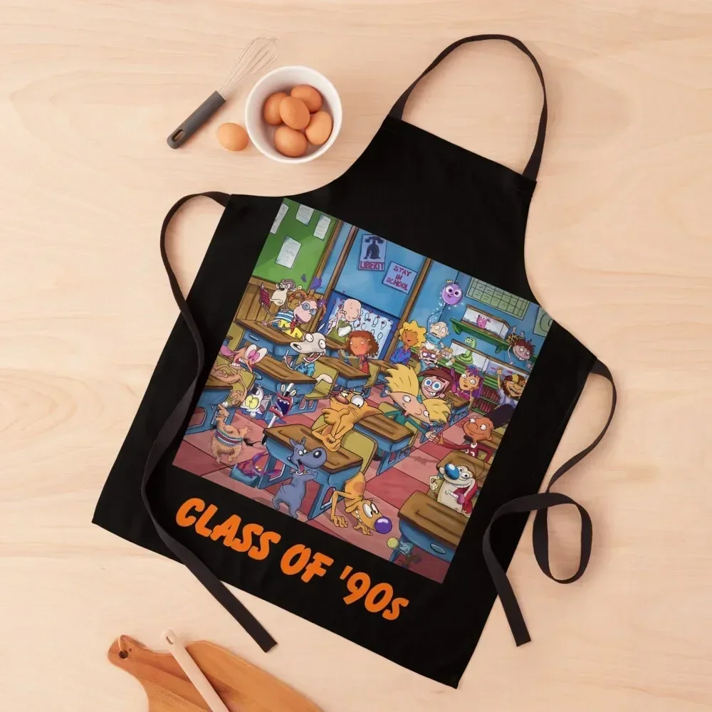 Stay In School - Class of 90s Essential classic Apron For Kitchen Women Kitchen Chef Women's Home Clothes christmas 2025 Apron