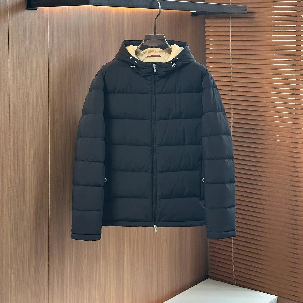 سترة إيطالية BC Old Money Style كاجوال بغطاء للرأس باللون الأبيض #2