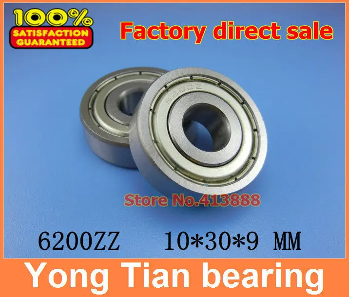 

NBZH bearing500pcs/lot Free Shipping Wholesale Miniature Deep Groove Ball Bearing 6200ZZ 10*30*9 Mm