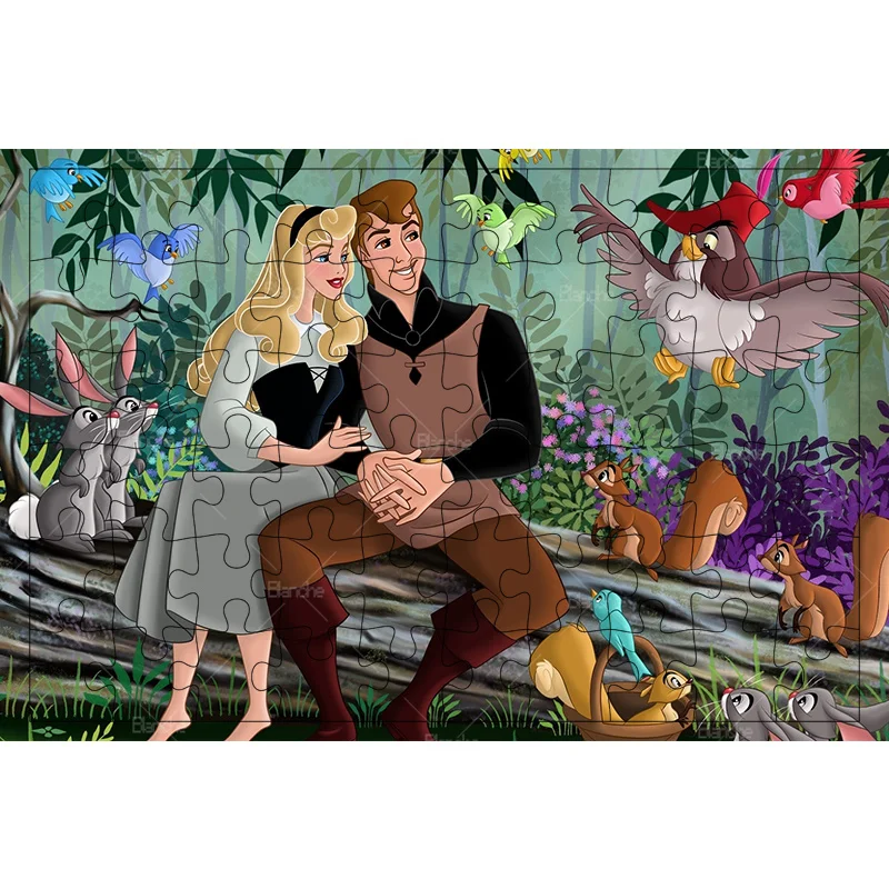 Sleeping Beauty Disney Princess Aurora 300 500 1000PCS Puzzles Game Wooden Jigsaw For Friend Gift Desk Kid Girl Room Ornaments