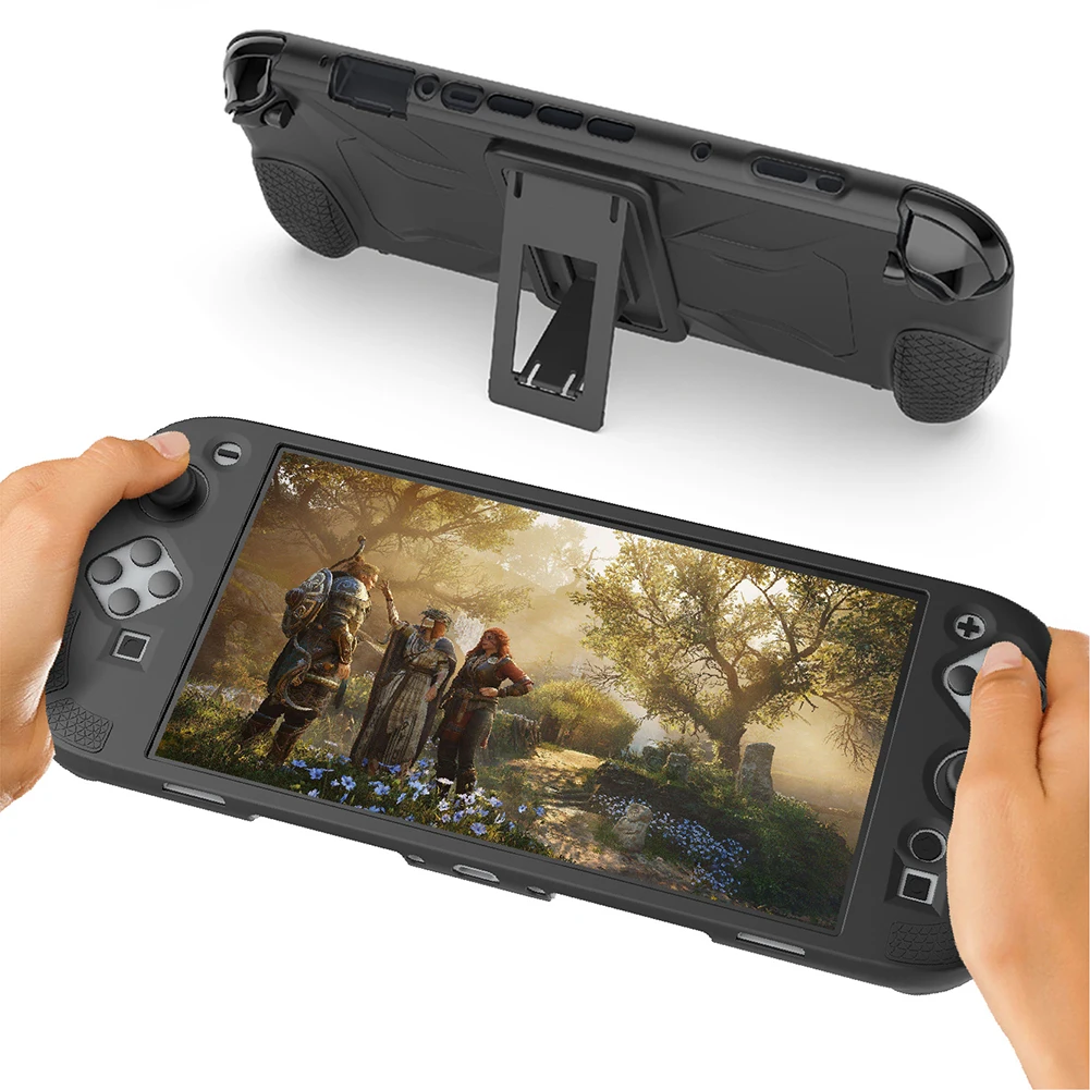 

Silicone Case with Stand for Switch 2 Protective Case Sleeve Ergonomic Handle Grip Cover for Switch 2 Handheld Gaming Console