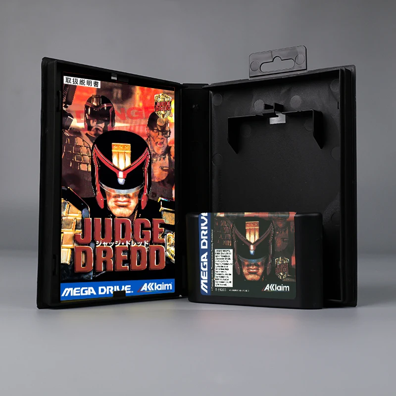 

Judge Dredd JAP cover 16bit MD game card with box with manual for Sega Genesis Megadrive console