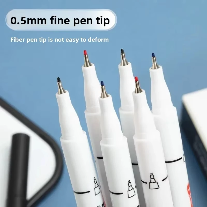 4/12pcs 0.5mm Magnetic Dry Erase Markers Whiteboard Marker Pen Office School White Board Stationery Extra Fine Tip Multicolour image 5