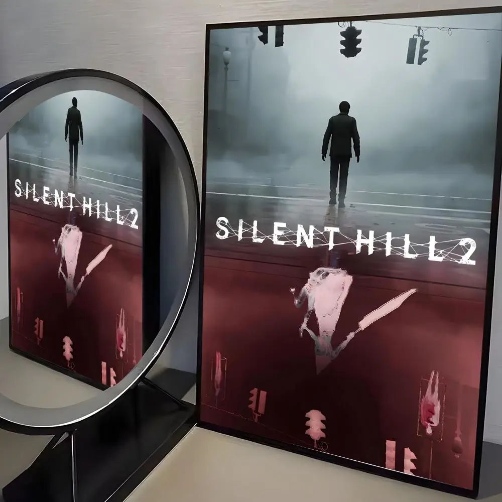 Klassisches Spiel S-Silent Hill 2 Poster, moderne minimalistische Wandkunstdrucke für Schlafzimmer, Wohnzimmer, Heimdekoration, Inneneinrichtung, Geschenk – Detail 18