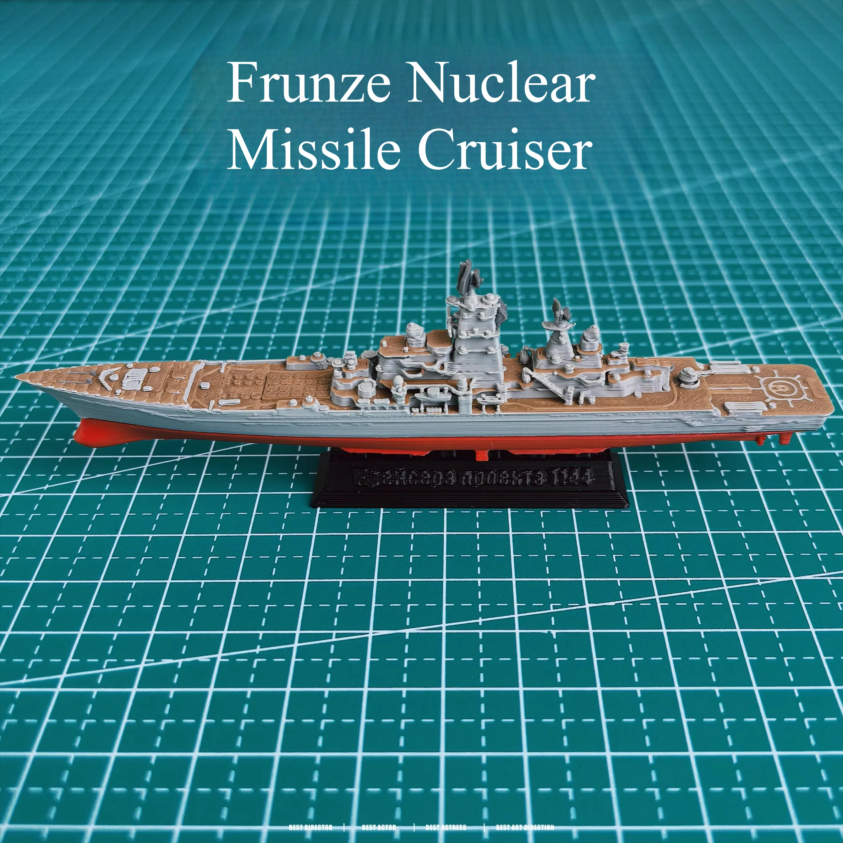 

3D Printed Frunze Nuclear Missile Cruiser Kirov Class Scale Model Warship