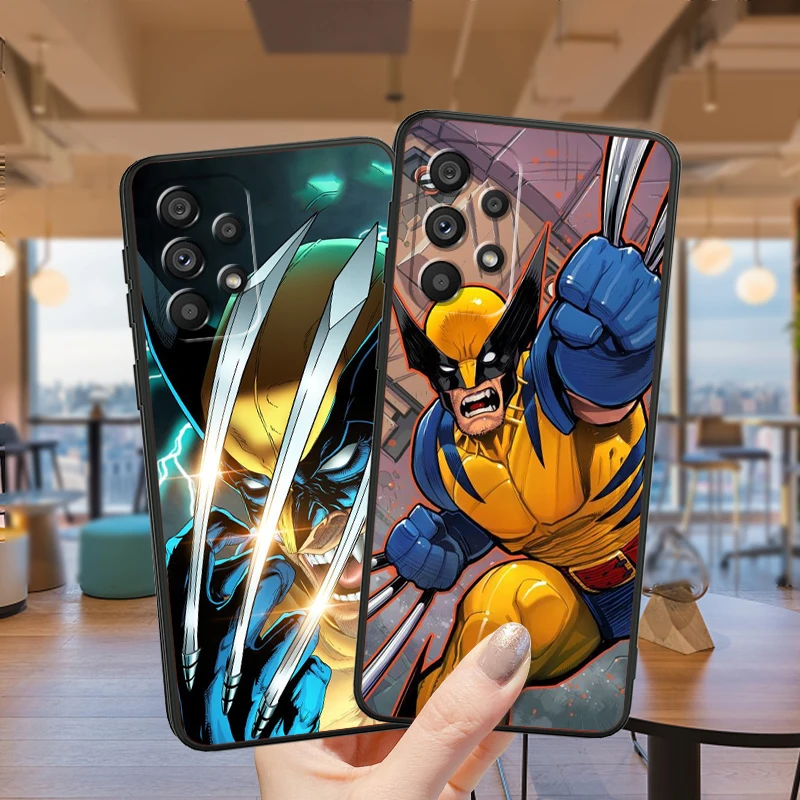 Wolverine James Howlett Logan For Samsung Note 20 10 Ultra Plus A31 A14 A12 A70 A34 A25 A04 A05 A15 A24 5G Black Funda