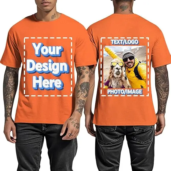 Custom Men's T-Shirt with Front and Back Print description 9
