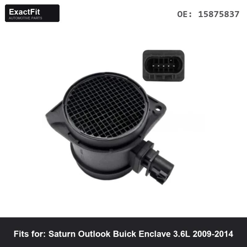 Sensor MAF 15875837 19355502 compatible con Saturn Outlook Buick Enclave 3.6L 2009 2010 2011 2012 2013 2014 Repuesto Premium