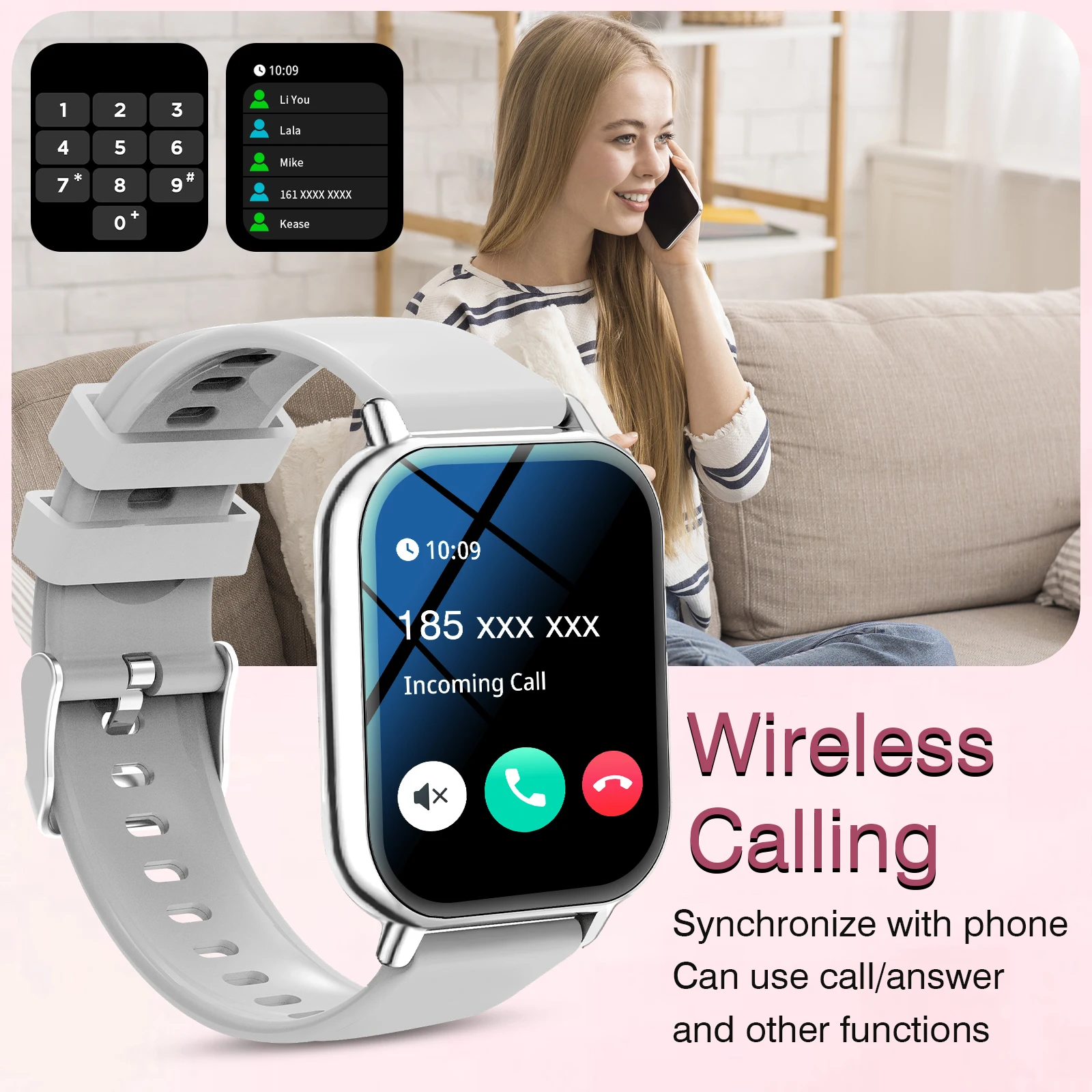 Unisex Children's Smart Watch - HD Call Answer Music Player Sedentary Alert Photo Storage Custom Wallpapers Holiday Gift