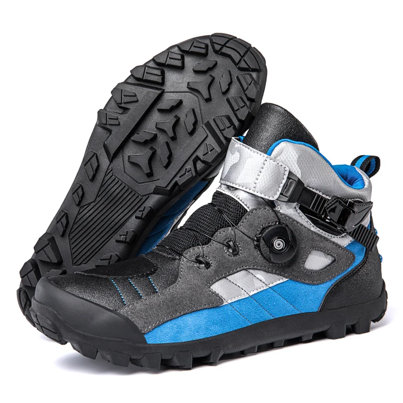 

Motocross Shoes Anti-collision Toe Cap Motorcycle Shoes Shift Anti-skid Pads Motorcycle Boots Rotating Buckle Off-road Boots