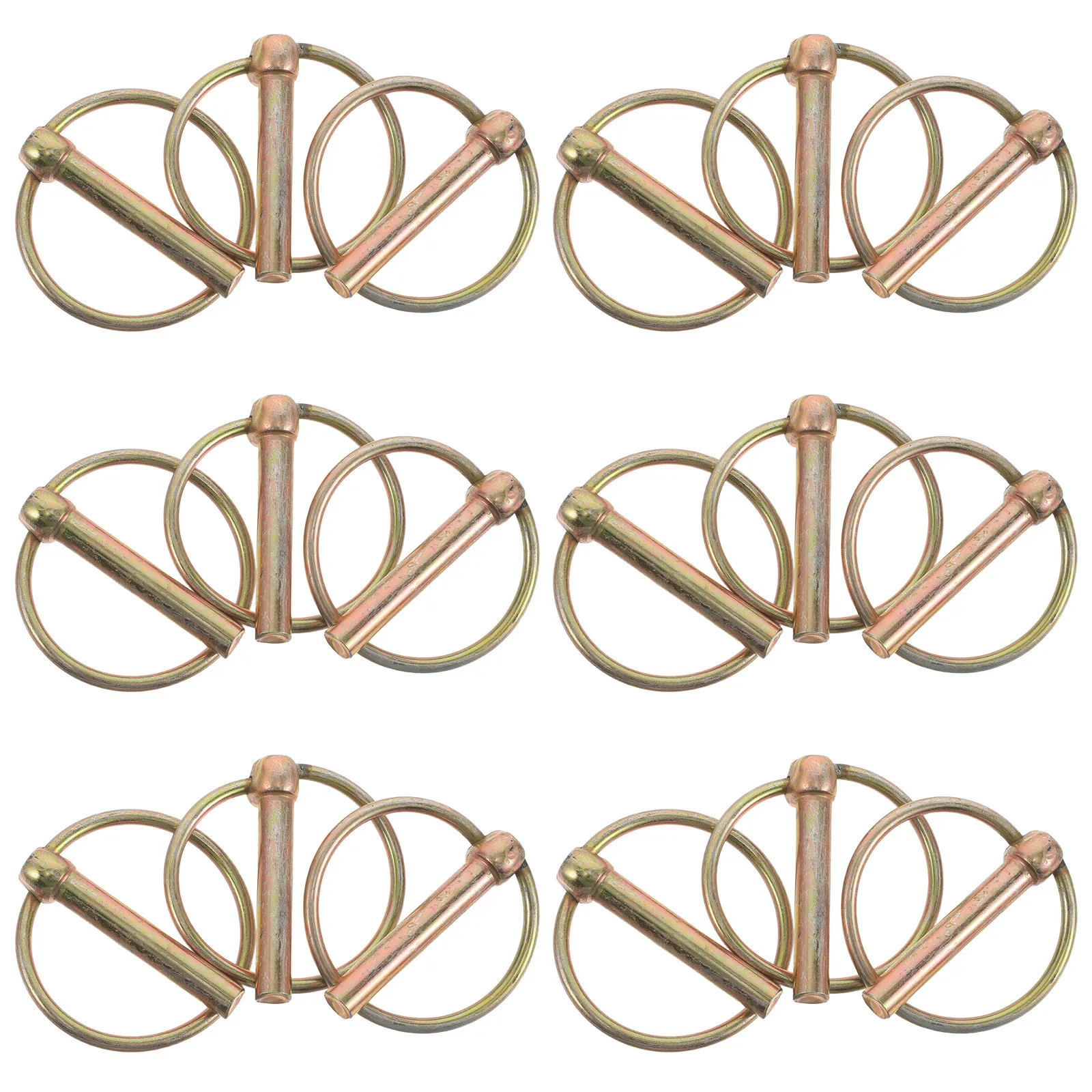 

20Pcs Heavy Duty Trailer Hitch Safety Pin Kit High Strength Steel Lynch Pins for Tractors Lawn Mowers Dump Trailers Boat