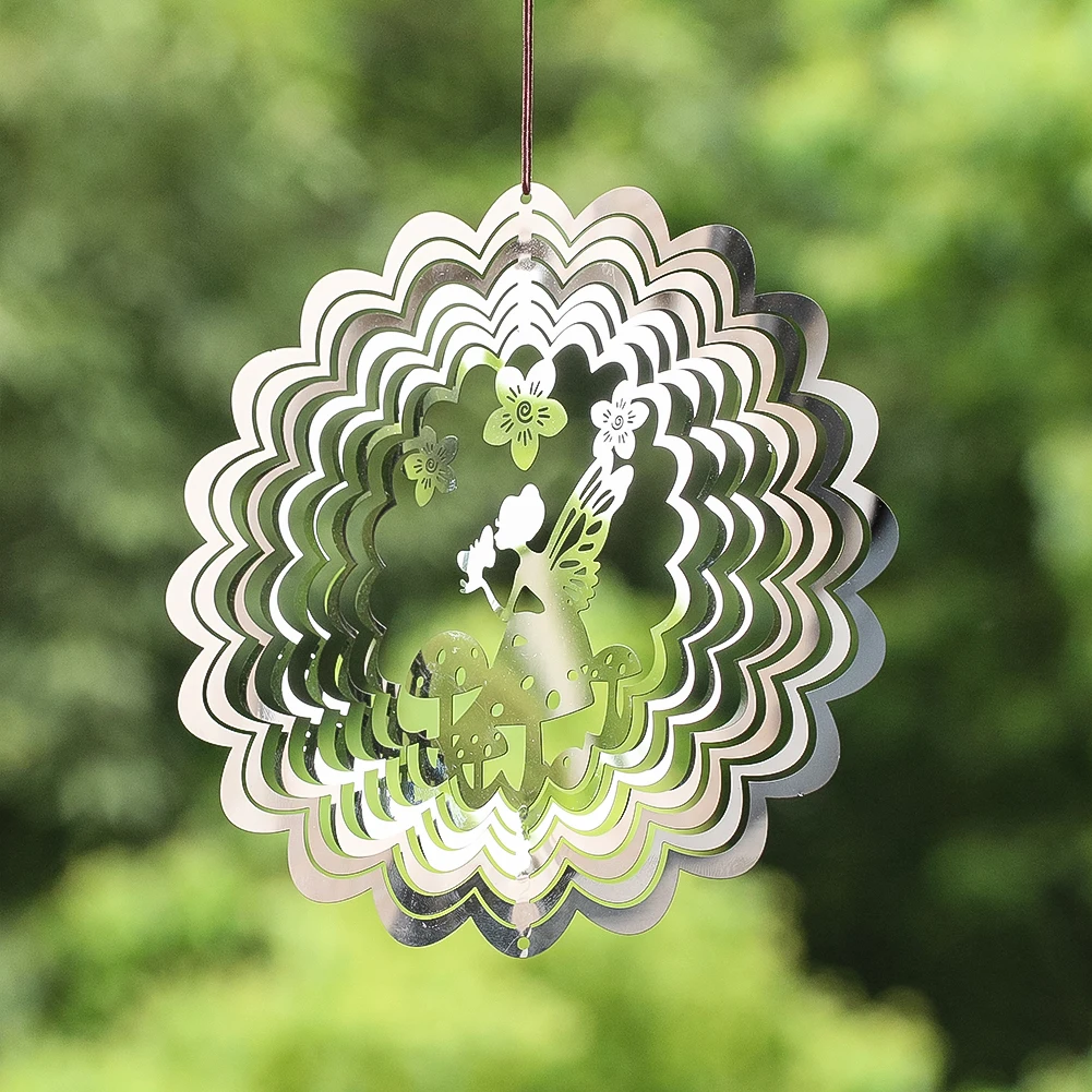 3 قطعة غابة الرياح الخيالية مستوحاة من حكاية خرافية عناصر زخرفية رائعة ثلاثية الأبعاد نافذة الحديقة ساحات عرض طارد الطيور