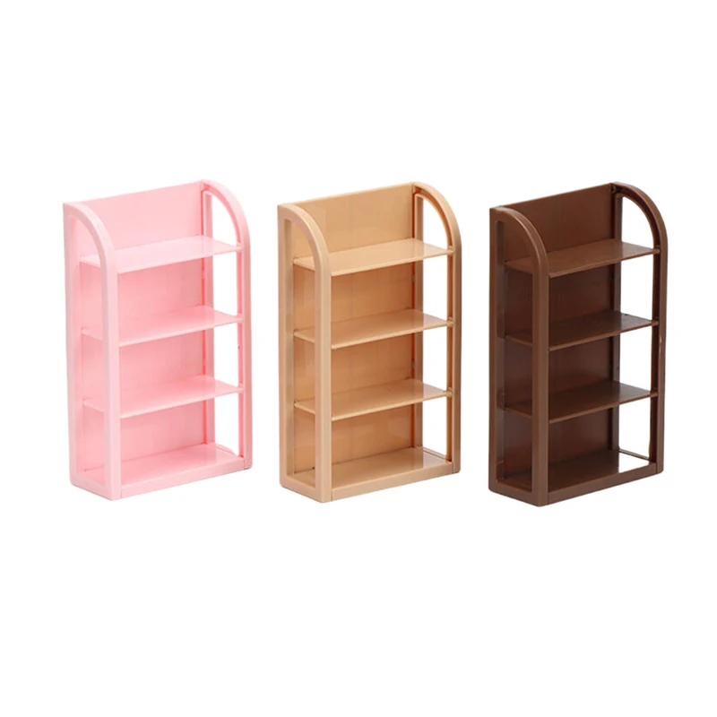 

1:12 Dollhouse Mini Supermarket Empty Shelves Small Ornaments Mini Display Rack Model Toy Home Scene Decoration Accessories