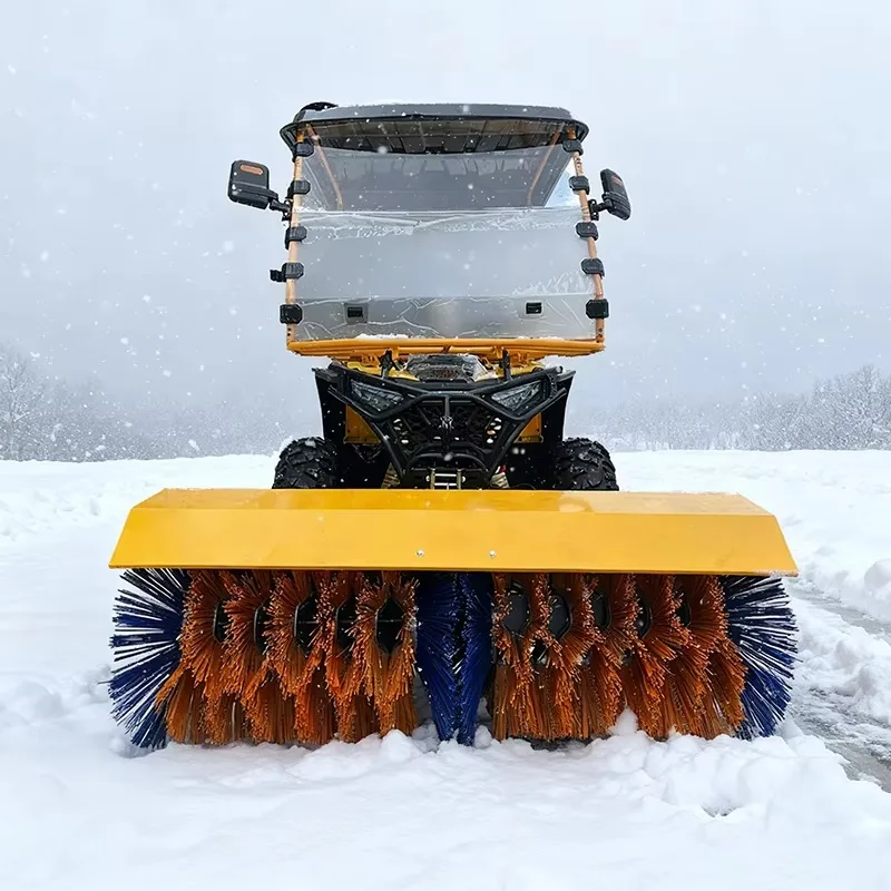 

Customized ATV Snowplow Efficient Ride-on Snow Large Snow Thrower Machine Snow Sweeping Tractor For Sale