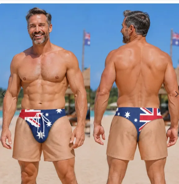 Lustige Badehosen für Herren mit 3D-Print, Fake-Skin-Boardshorts, Sommermode, viral, Strandshorts, Geschenk für Freund oder Ehemann – Detail 17
