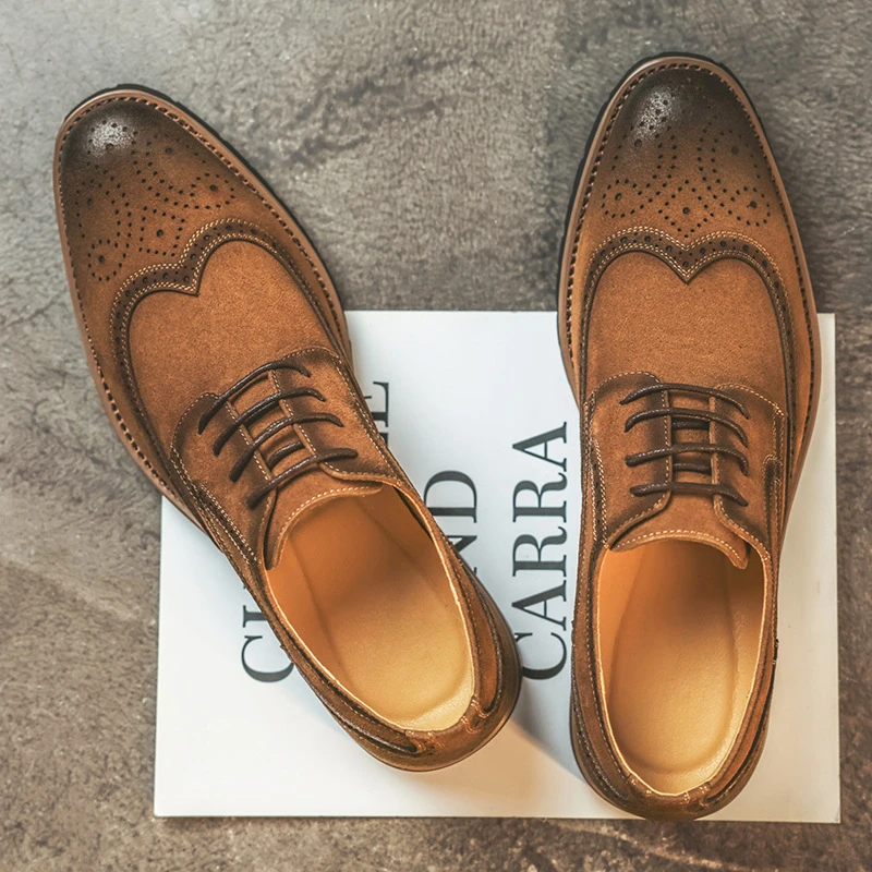 Men Dark Green Patent Velvet Spliced Double Monk Strap Shoes Retro British Platform Loafers Trend Casual Business Slip On Height
