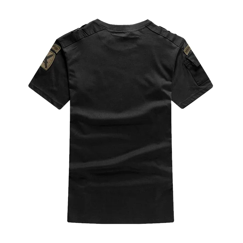 Military Style Men\'s Short Sleeve T-Shirt Summer Army Green Combat Tactical Plus Size Tshirt Casual O Neck T Shirt Male Tee Tops