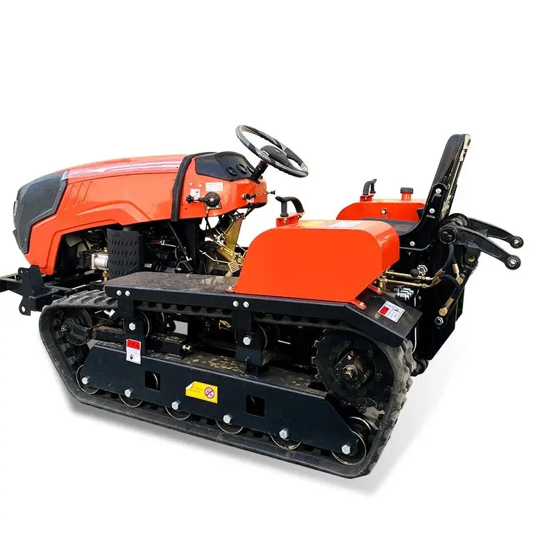 Customized 35HP Crawler Mini Tiller Greenhouse Renovation Orchard Ditching Plowing