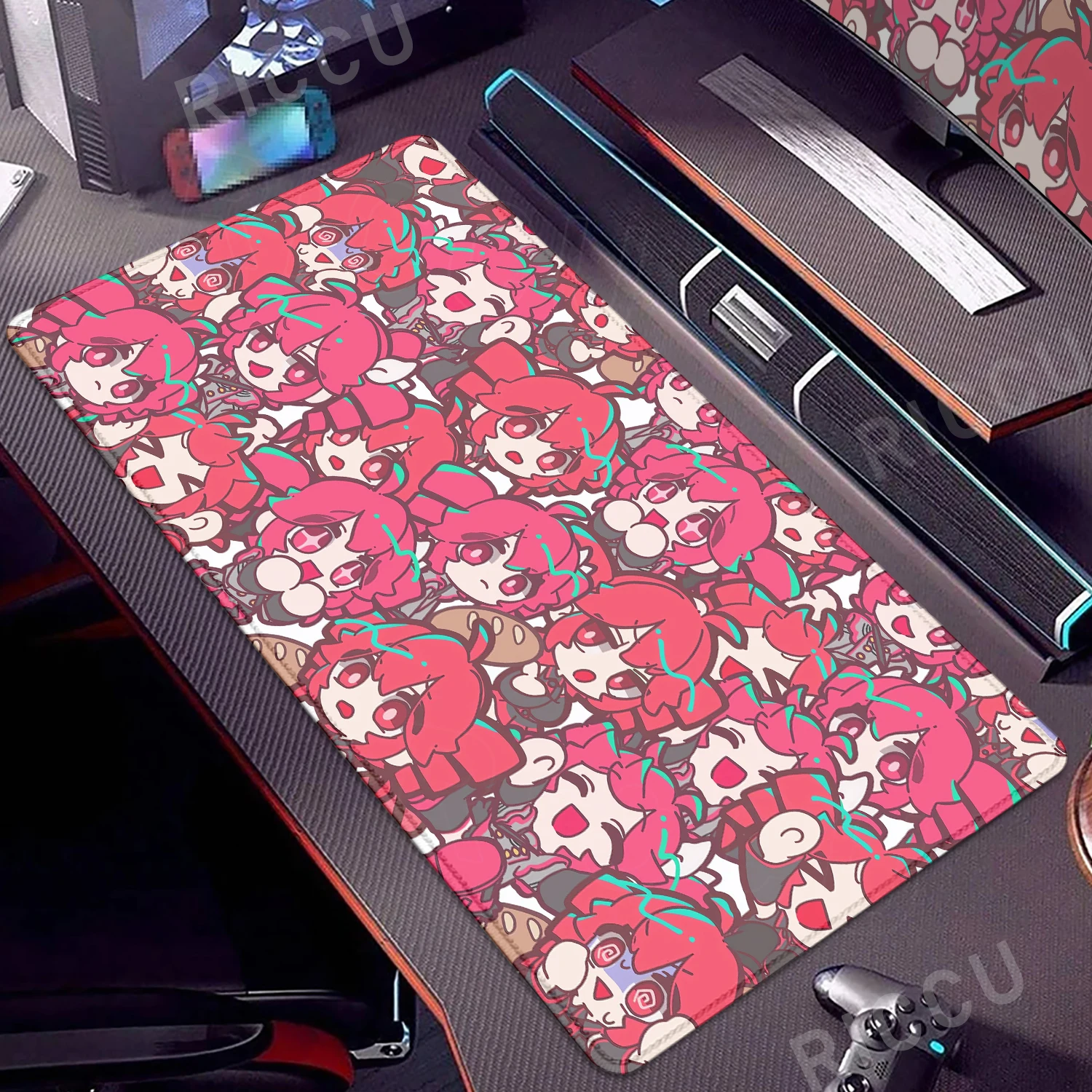 Kawaii Anime Girl Gaming Mouse Pad K-Kasane Teto Large LockEdge Mousepad XXL Computer Keyboard Desk Mat E-Sports PC Gaming Pads