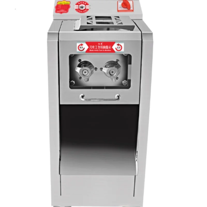 

Meat slicer, commercial high-power stainless steel multifunctional vegetable slicer, electric fully automatic slicing and shredd