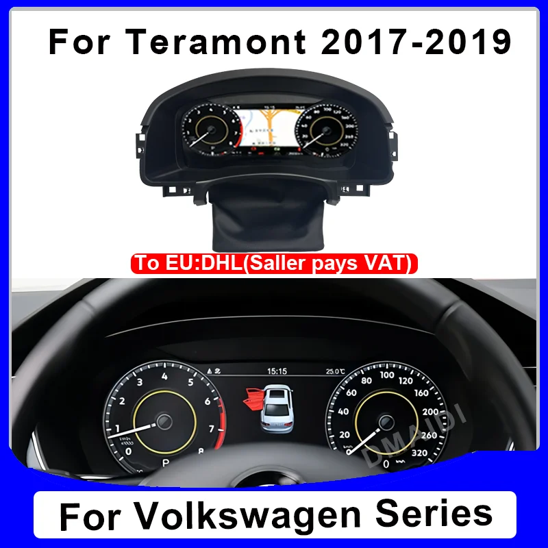 

Speedometer For Volkswagen Teramont 2017 2018 2019 Latest Car LCD Digital Dashboard Panel Instrument Cluster Cock Navigation