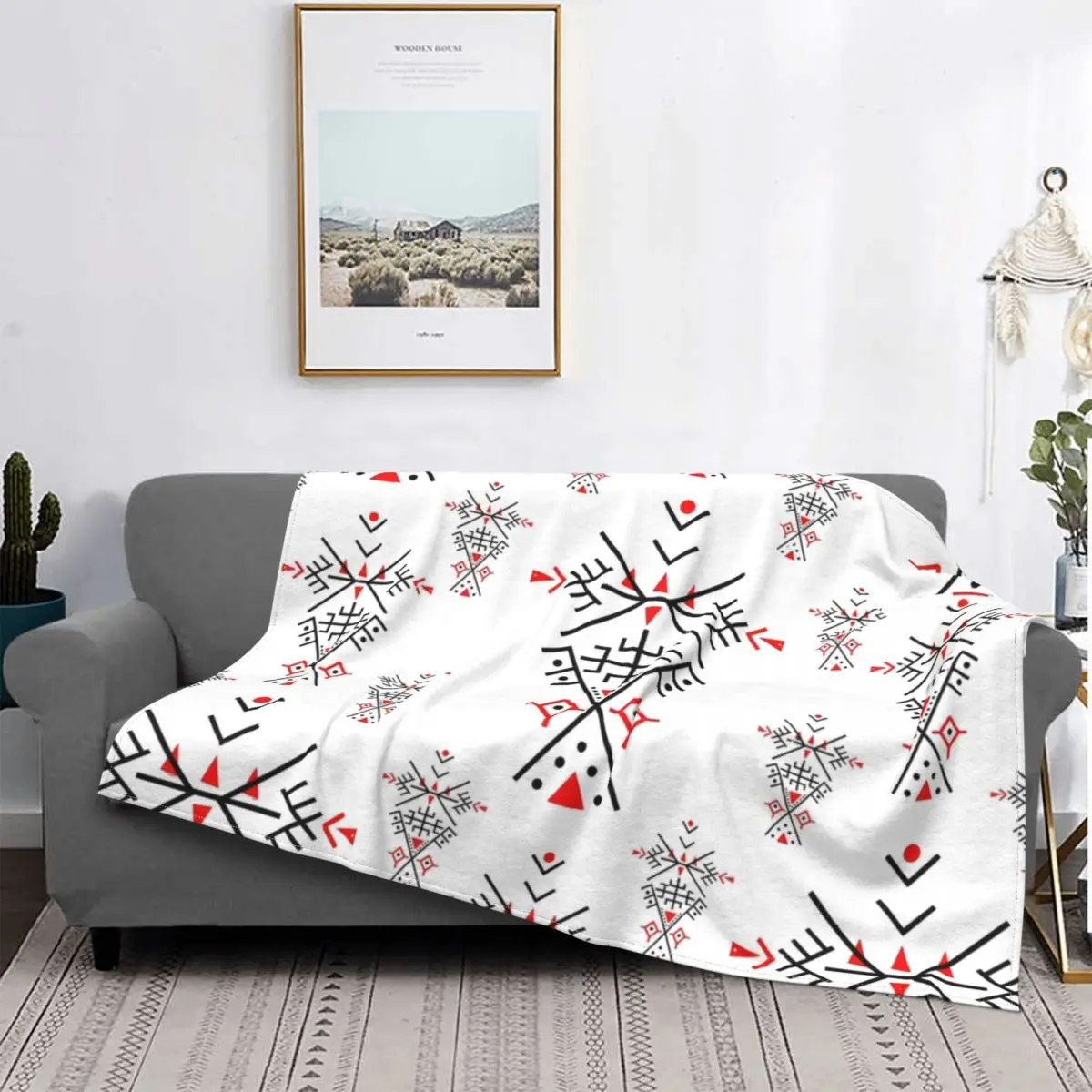 Kabyle Pattern Blanket: A Timeless Blend of Amazigh Heritage and Modern Comfort