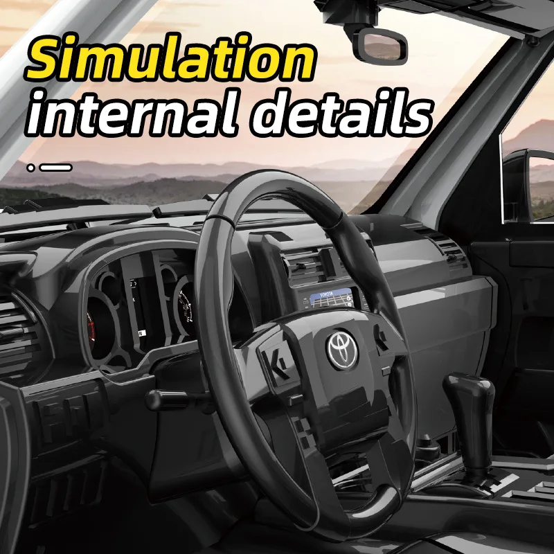 Simulação Toyota SUV Brinquedos elétricos infantis Modelo de carro em escala completa Carro de controle remoto RC
