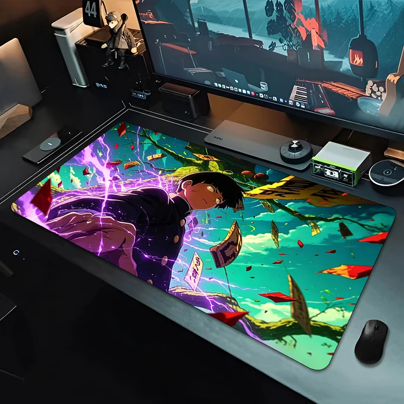 Mouse Pad Gamer Extended Desk Mat Notbook Keyboard Pad Oversized Gaming Accessories Mob Psycho 100 Anime Mousepad For Best Gift