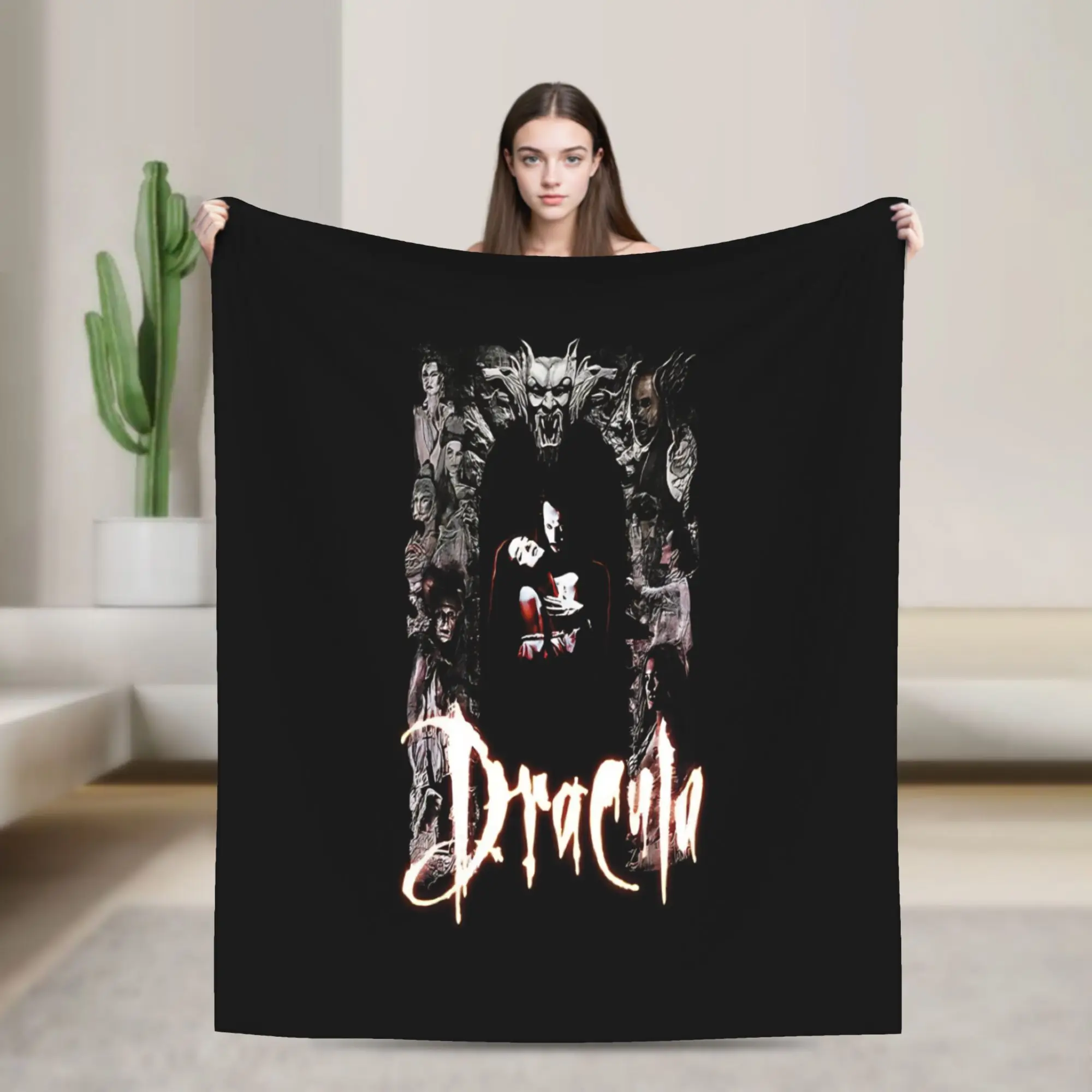 Bram Stoker's Dracula Blanket  Soft Warm Graphic Plush Bedding Throws For Couch Chair Decorative Flannel Bedspread Bed Cover