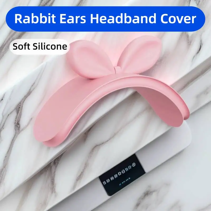 

Soft Silicone Rabbit Ears Headband Cover Comfort Cushion Top Pad Protector Sleeve For Apple AirPods Max Headphone Protectors