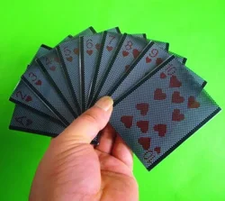 10pcs WOW Sleeve Plastic Card Heart Ace to Heart 10 Set Card Magic Trick Close Up Magic Magician Prop Accessory Illusion Gimmick