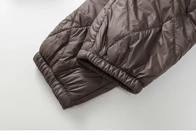 Winter Ultra Light Windproof Pants Quilted Warm Casual Snow Wear pantalones Womens Elastic High Waist Thick Baggy Sweatpant New