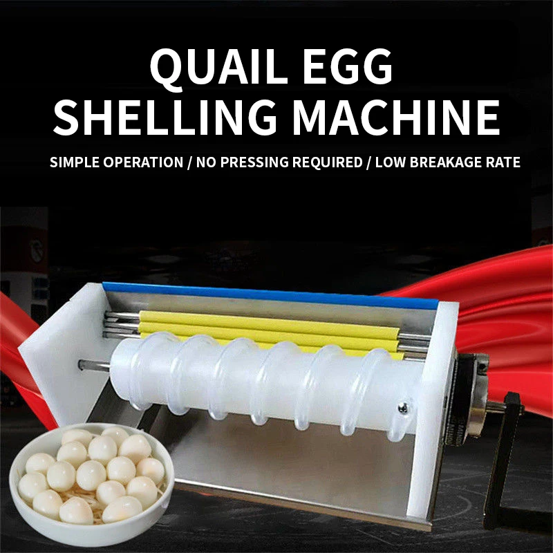 Sgusciatrice manuale per uova di quaglia Alimenti - Rulli di gomma per uso alimentare - Sgusciatura ad attrito per uova di quaglia