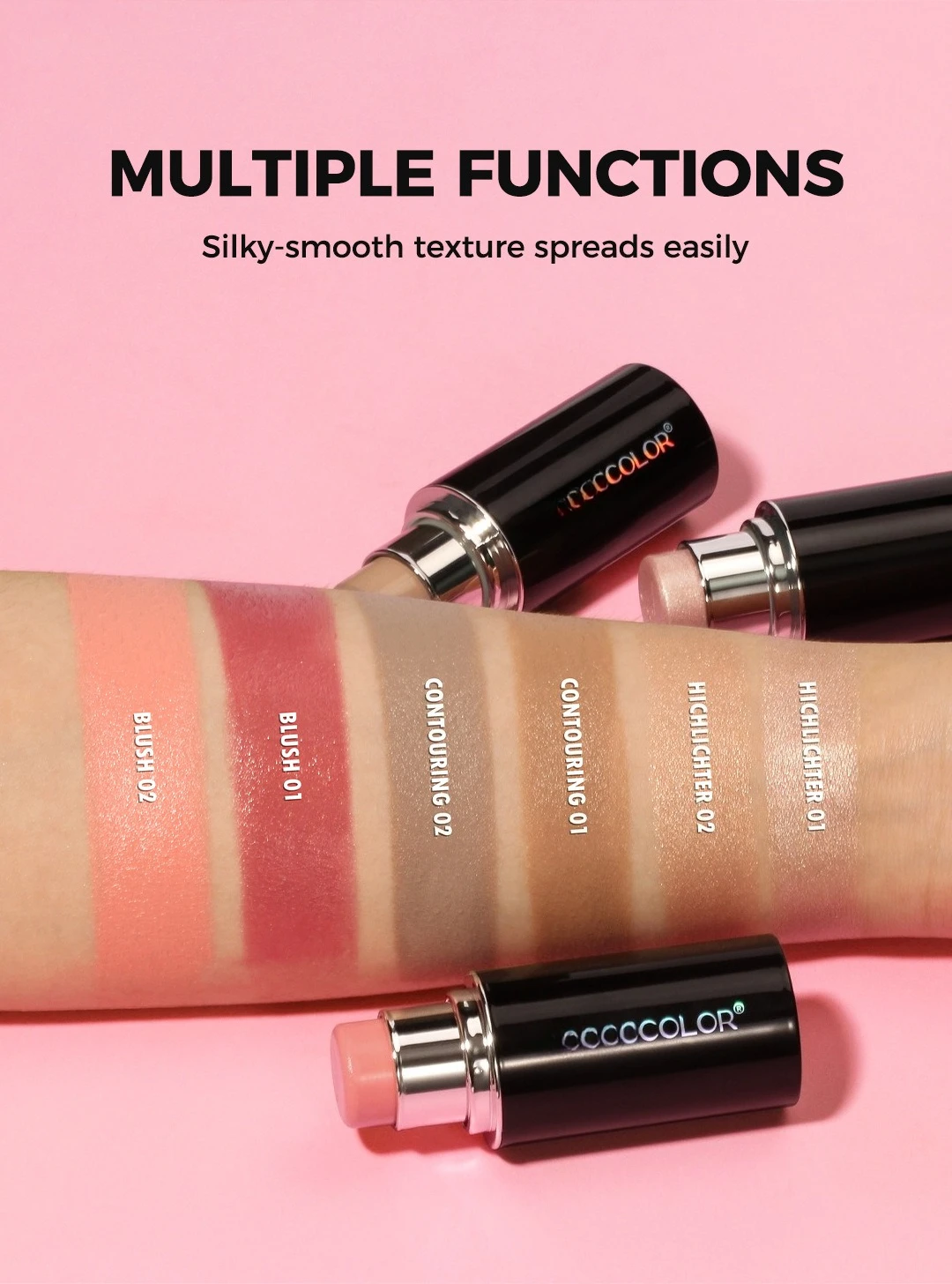 @ ** Kit de maquillage transfrontalier Amazon surligneur bâton correcteur contour naturel Blush bâton vente en gros