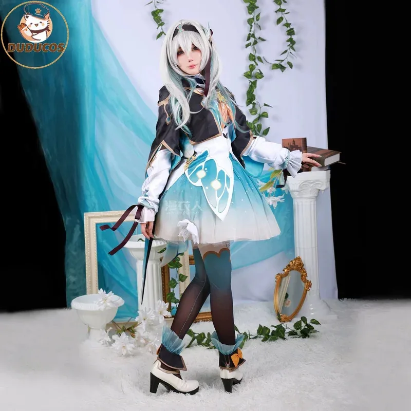 

DUDU R Firefly Cosplay Costume Honkai Star Rail Hotaru Stellaron Hunters Sam Molten Knight Firefly Set Wig Halloween