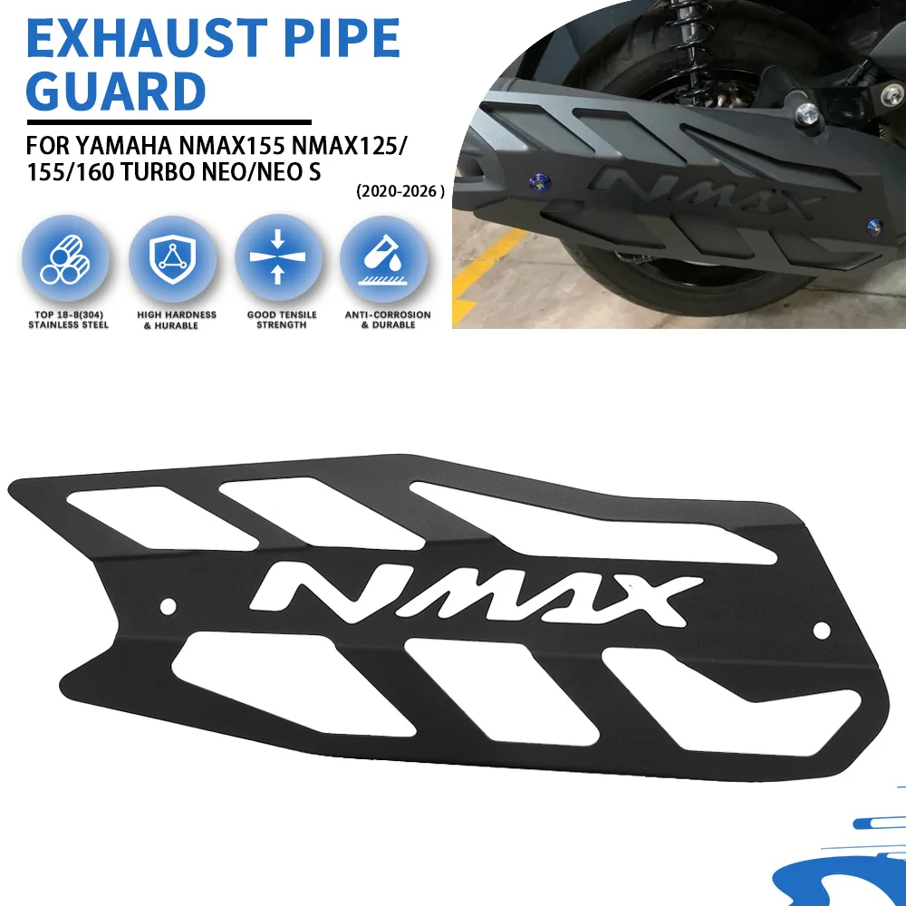 Para yamaha nmax155 nmax125/155/160 turbo neo/neo s nmax160 2020-2026 2025 tubo de escape capa protetora acessórios de modificação