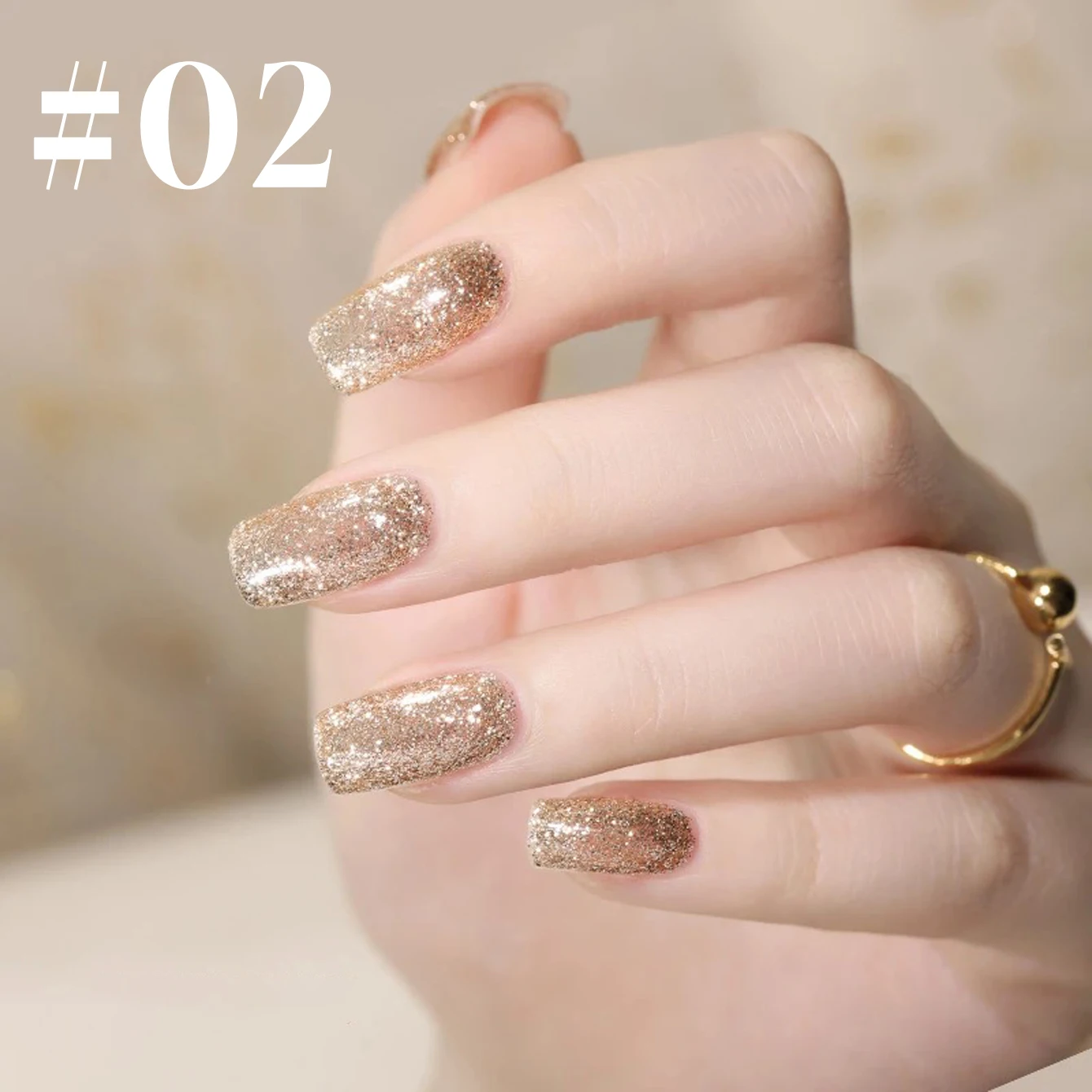 10ml 1-12개 골드 스파클링 플래티넘 네일 젤 폴리시 글리터 롱래스팅 세미 퍼머넌트 네일 아트 페인팅 젤 바니시 디자인