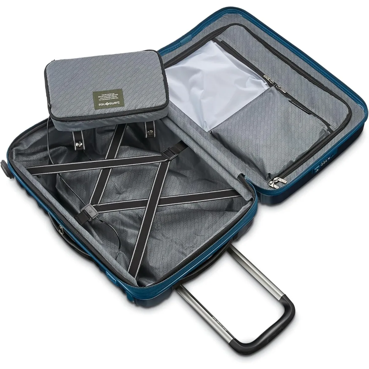 Samsonite-Stryde 2 Hardside expansível com rodas duplas Spinner, Teal profundo, 2Pc Set