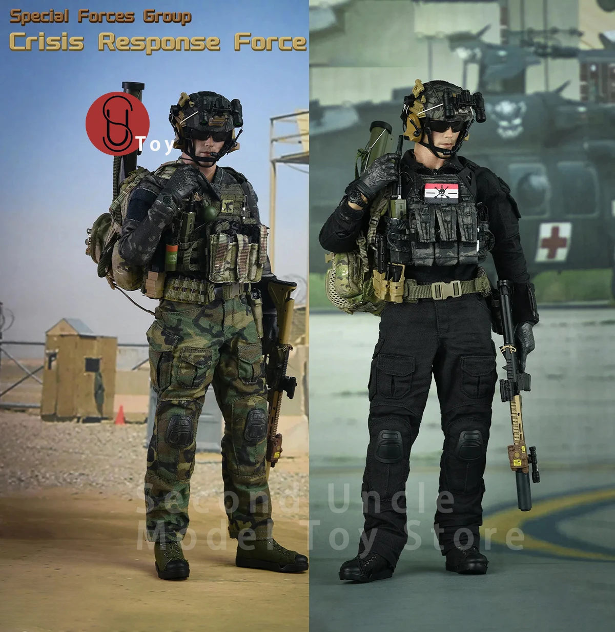 

Easy&Simple ES 26049S/R Special Forces Group Crisis Response Force Military Soldier Action figure Full Set Collectible Model Toy